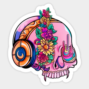 Spring skull Sticker